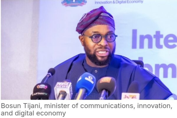 Bosun Tijani seeks ‘deeper’ private sector investment in tech