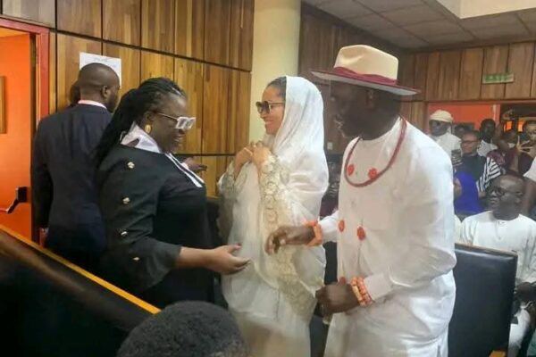 Senator Natasha arrives Court for arraignment over alleged defamation